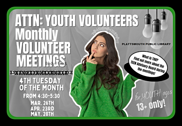 2024 03 13 Plt library youth volunteer mtngs 2