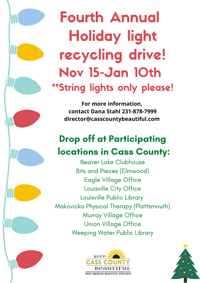 White with Christmas Lights Vector Christmas Letterhead