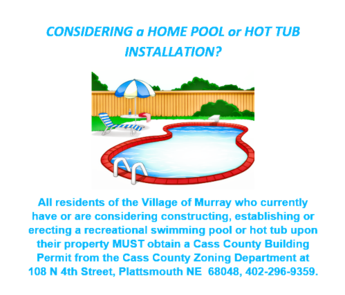 2019 08 07 Swim pool permit