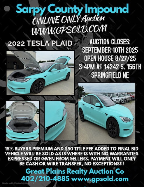 Sarpy Auction Tesla 091025
