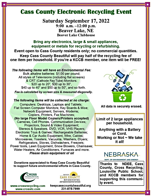 2022 9 17 Beaver Lake Electronics flyer