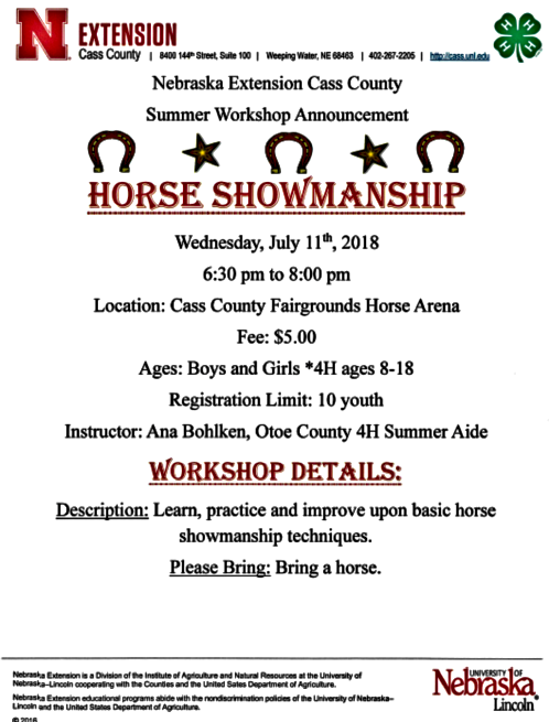 2018 06 27 WW UNL horse showmanship 4