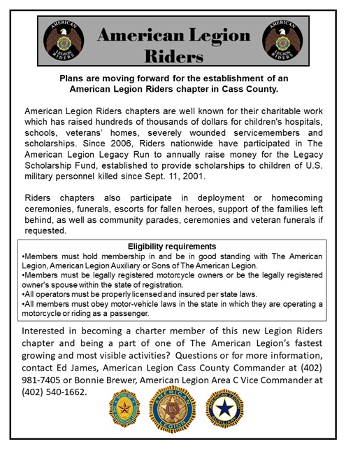2020 02 05 American Legion Rider flyer 495