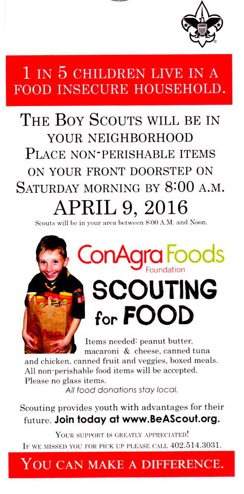 2016 04 06 Scout for Food