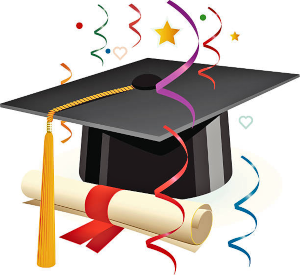 grad cap streamers