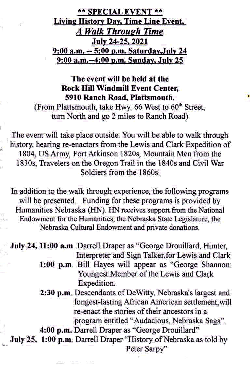 2021 06 23 CCHSM Living History Days