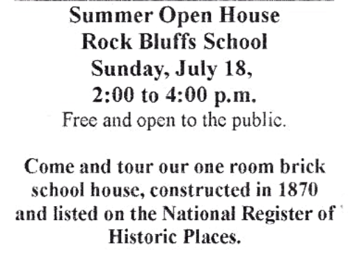 2021 06 23 ROCK BLUFF SCHOOL OPEN HOUSE