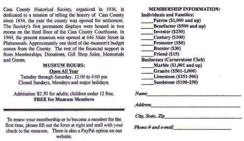 2021 06 CASS COUNTY HISTORICAL SOCIETY MUSEIM MEMBERSHIP FORM