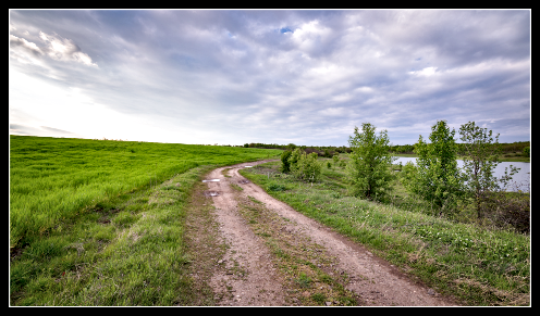path by country pond