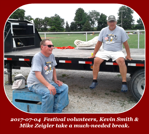 2017 07 04 Volunteers Kevin Smith Mike Zeigler