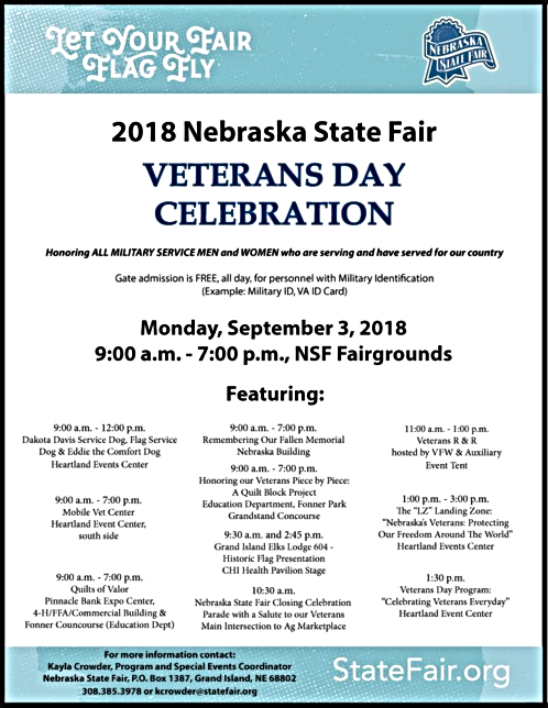 2018 08 22 ELM Veterans State Fair Flyer