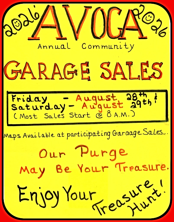 2026 08 26 AVO GARAGE SALES