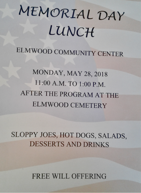 2018 05 16 ELM Mem Day Lunch