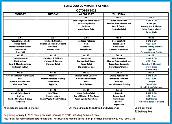 2025 10 01 ELM CC Oct menu