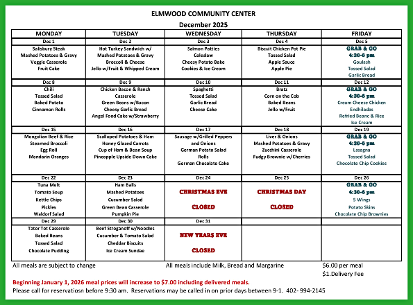 2025 12 03 ELM CC Dec menu