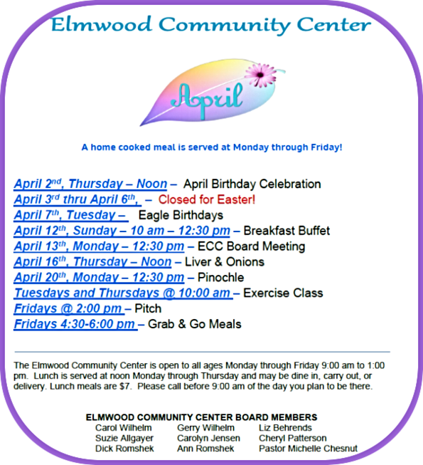 2026 04 01 ELM APRIL events