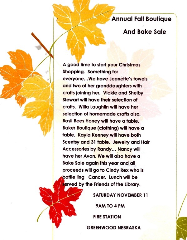 2017 11 08 GRN craft sale