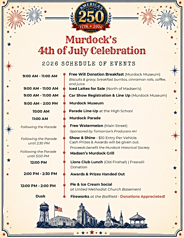 2026 07 01 MDK 4th of July Schedule of Events 2026