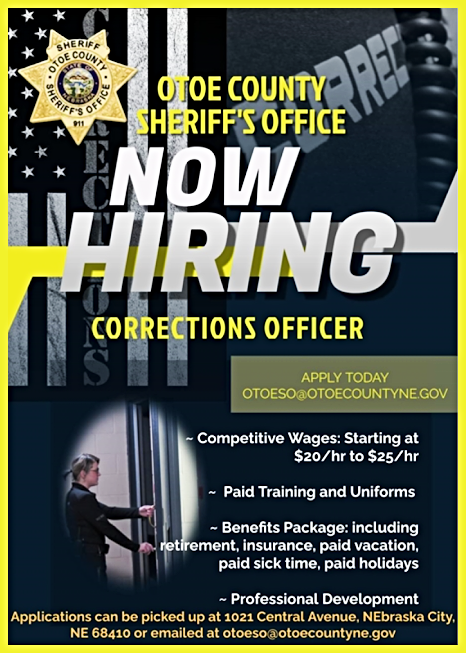 2024 04 10 OTOE CO SHERIFF hiring 1