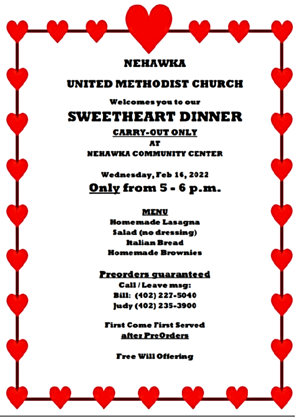 2022 02 09 NEH UMC Valentine dnr