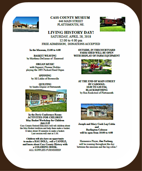 2018 04 28 PLT CC MUSEUM LIV HISTORY DAYS