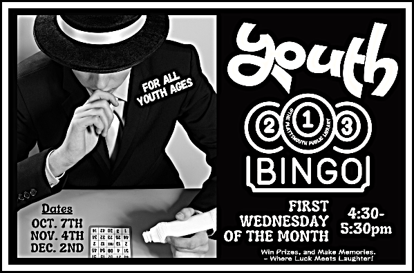 2026 09 09 PLT LIB New Youth Bingo