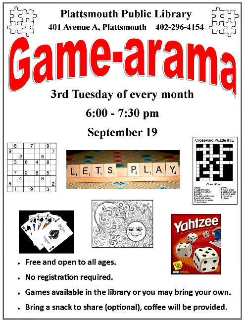 2017 09 13 PLT Library Game arama 