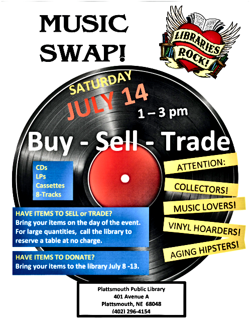 2018 07 04 PLT Library music swap