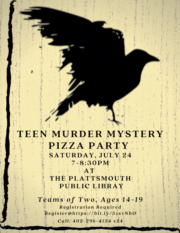 2021 07 14 PLT LIBRARY Teen Murder Mystery Pizza Party 1