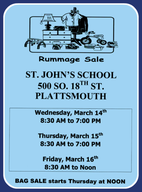 2018 02 28 PLT St Johns Rummage Sale