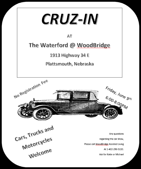 2017 05 24 PLT Waterford Car Show flyer