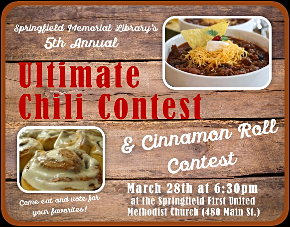 2026 03 11 SPR LIB Chili Cook Off Flyer