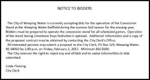 2017 01 25 WW Concessions bidders