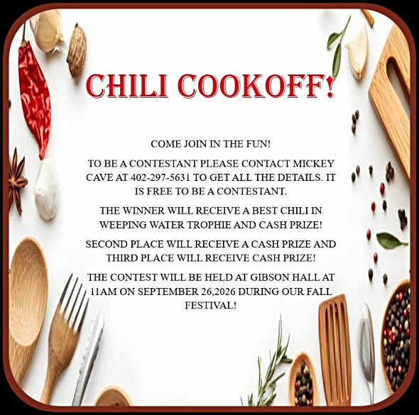 2026 08 26 WW fall chili cookoff